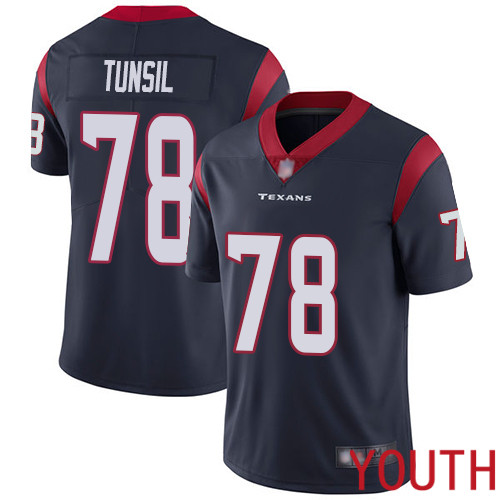 Houston Texans Limited Navy Blue Youth Laremy Tunsil Home Jersey NFL Football #78 Vapor Untouchable->youth nfl jersey->Youth Jersey